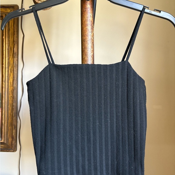 SO Tops - SO Black Ribbed Sleeveless Camisole